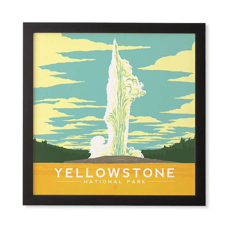 Anderson Design Group Yellowstone National Park Framed Wall Art