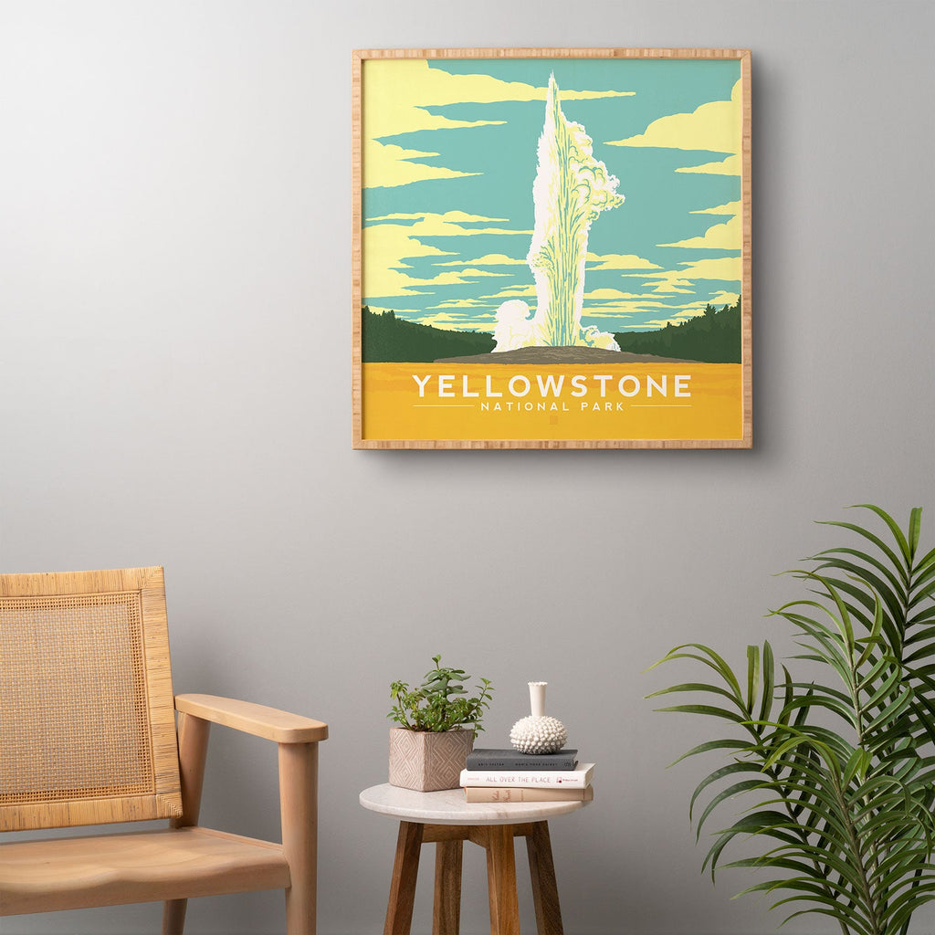 Anderson Design Group Yellowstone National Park Framed Wall Art