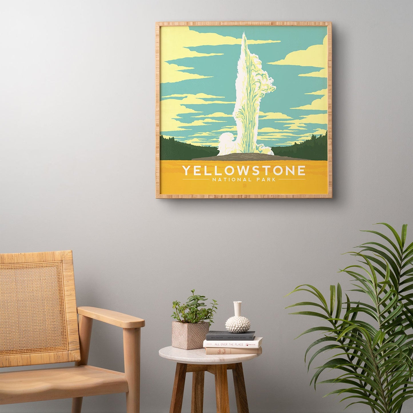 Anderson Design Group Yellowstone National Park Framed Wall Art