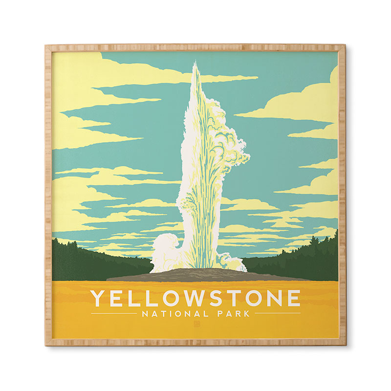Anderson Design Group Yellowstone National Park Framed Wall Art
