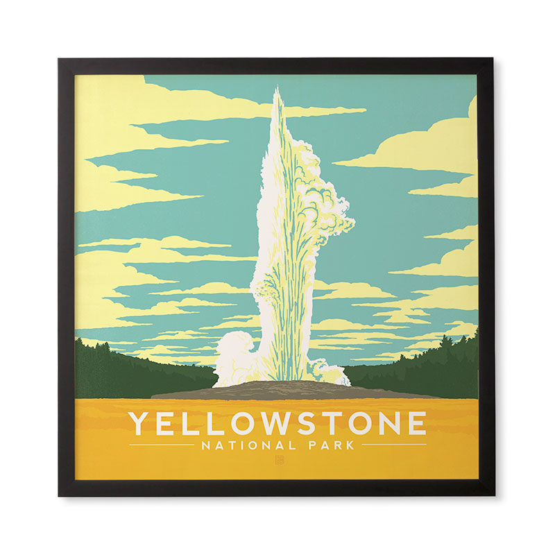 Anderson Design Group Yellowstone National Park Framed Wall Art