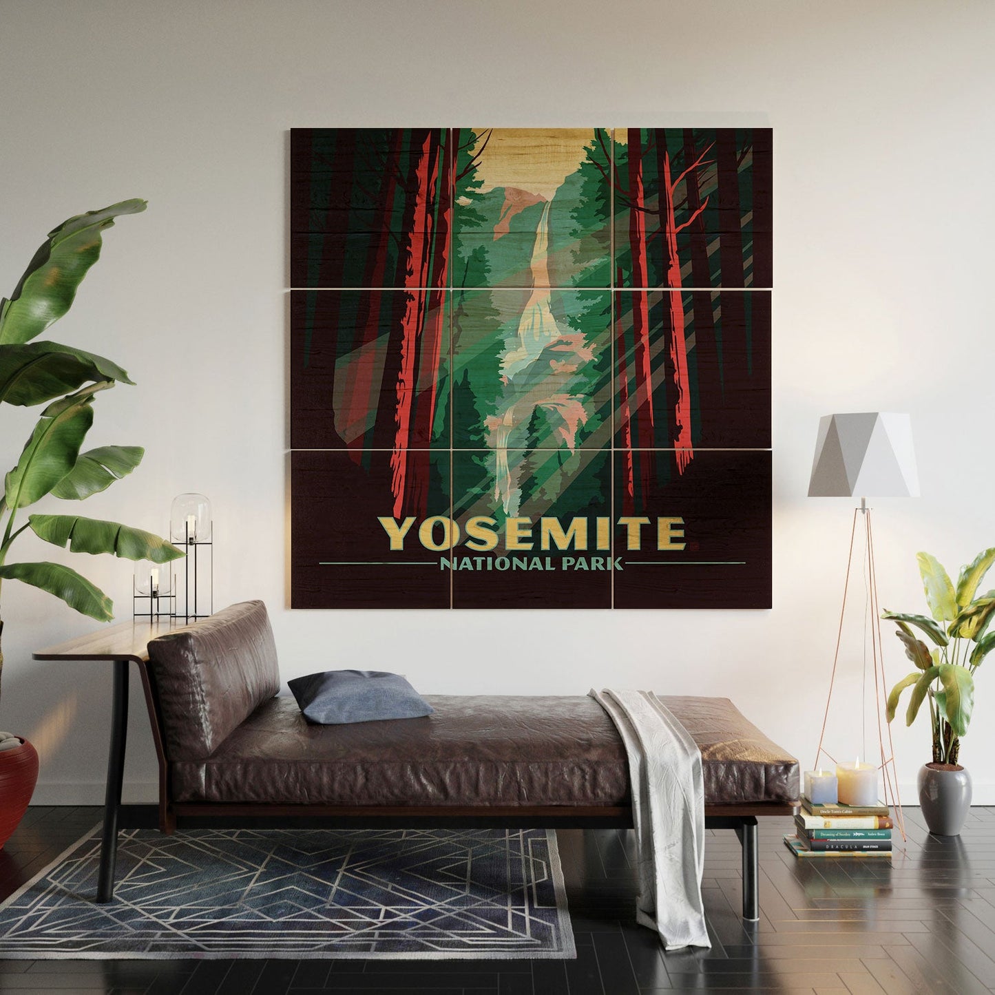 Anderson Design Group Yosemite National Park Wood Wall Mural