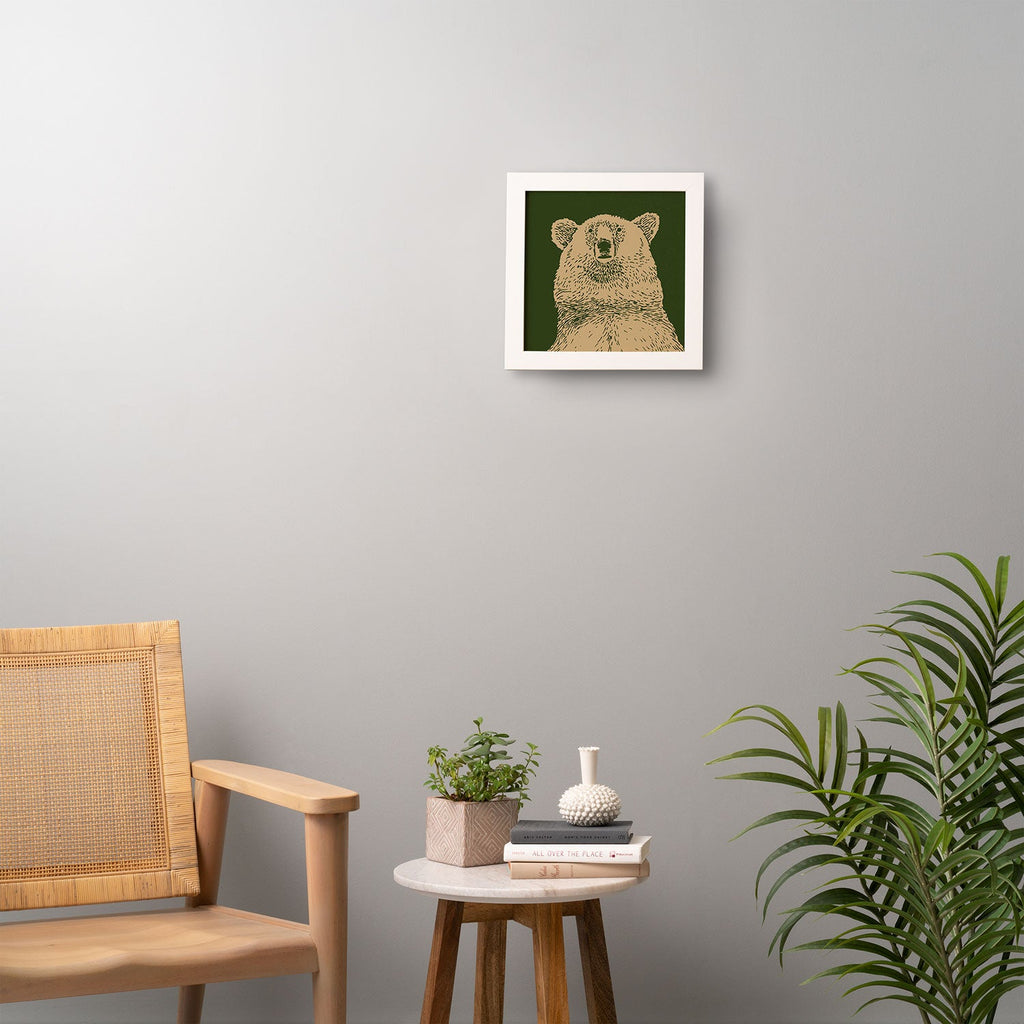 Andrew Henry Kodiak Bear Framed Wall Art