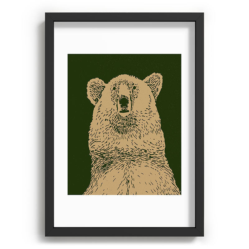 Andrew Henry Kodiak Bear Recessed Framing Rectangle