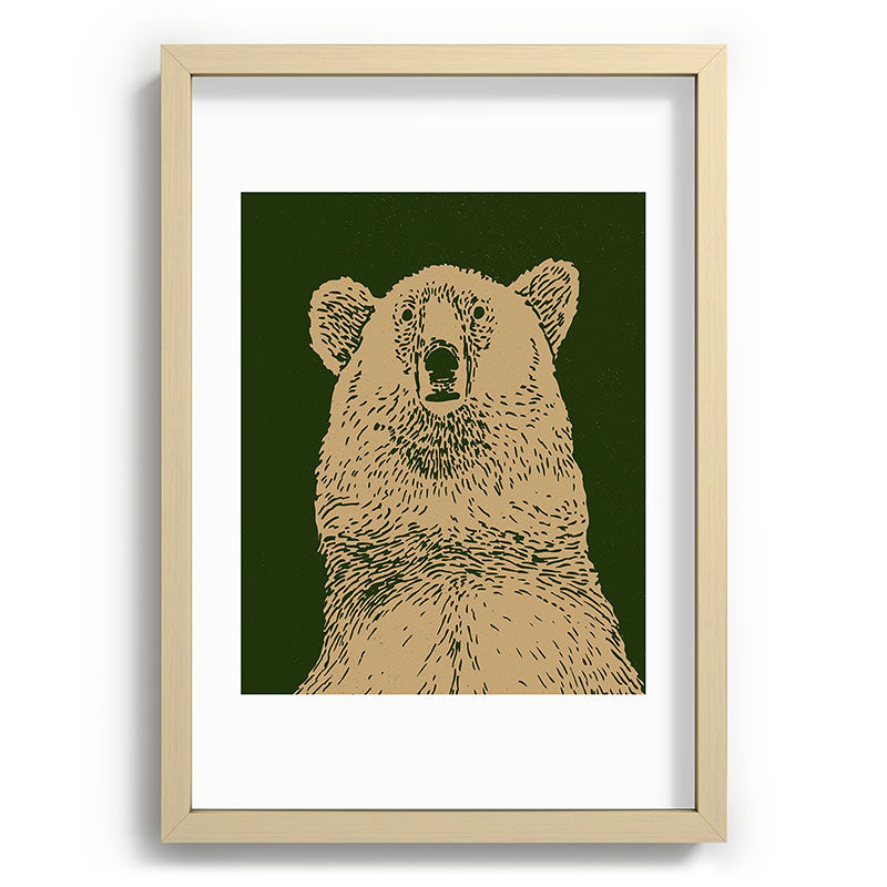 Andrew Henry Kodiak Bear Recessed Framing Rectangle
