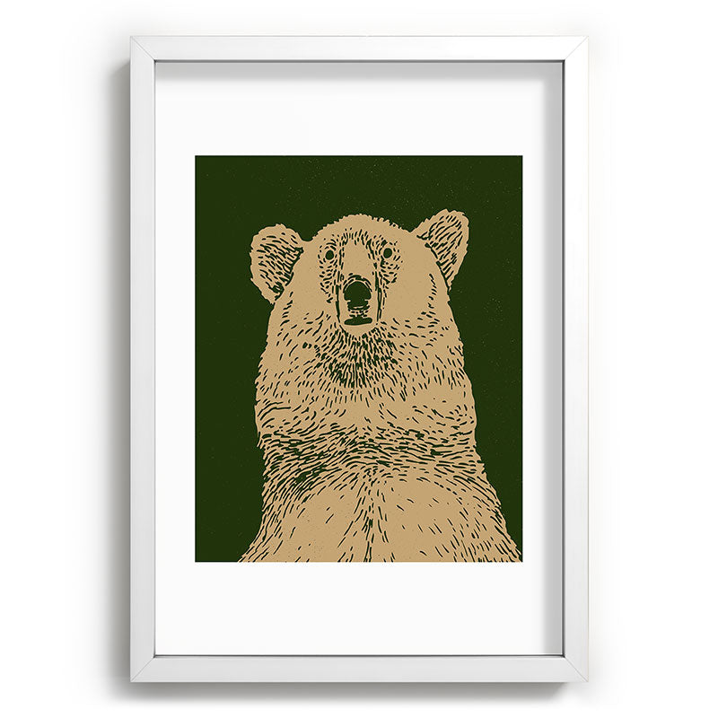 Andrew Henry Kodiak Bear Recessed Framing Rectangle