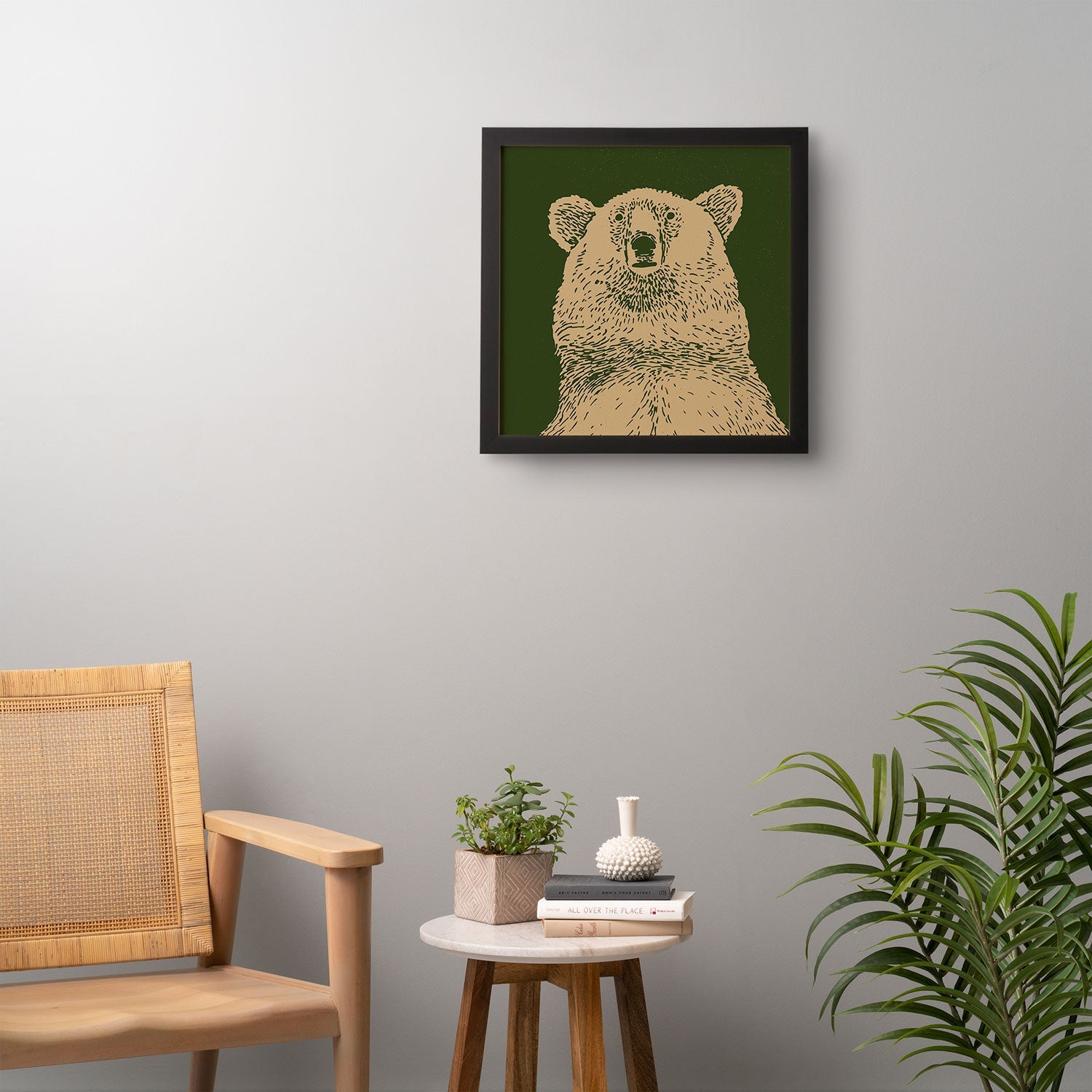Andrew Henry Kodiak Bear Framed Wall Art