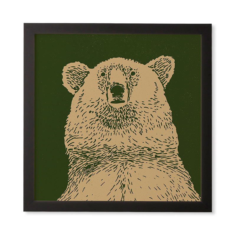 Andrew Henry Kodiak Bear Framed Wall Art