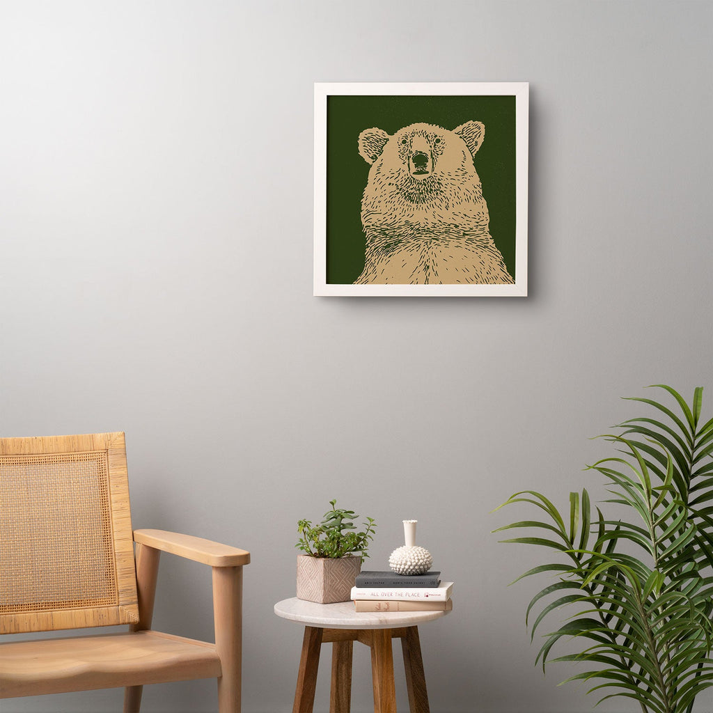 Andrew Henry Kodiak Bear Framed Wall Art
