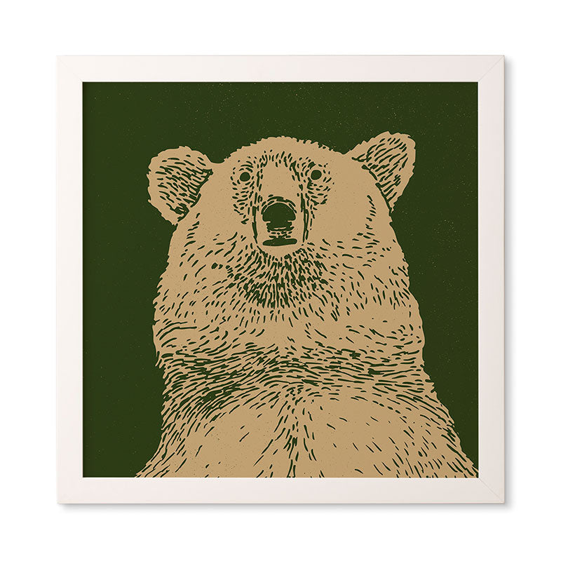 Andrew Henry Kodiak Bear Framed Wall Art