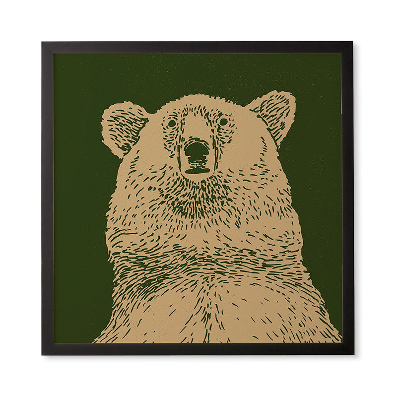 Andrew Henry Kodiak Bear Framed Wall Art