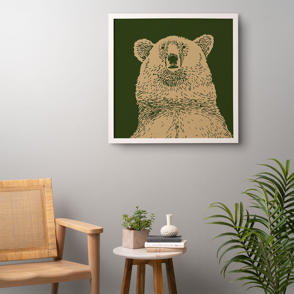 Andrew Henry Kodiak Bear Framed Wall Art