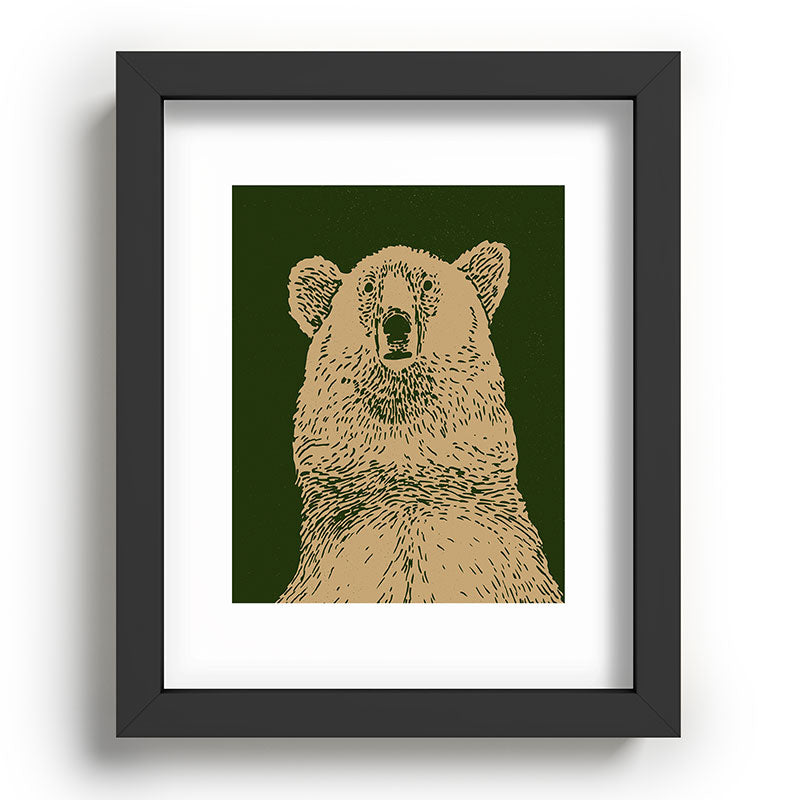 Andrew Henry Kodiak Bear Recessed Framing Rectangle