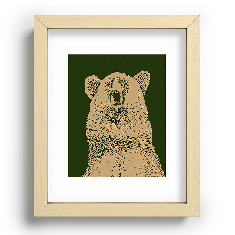Andrew Henry Kodiak Bear Recessed Framing Rectangle