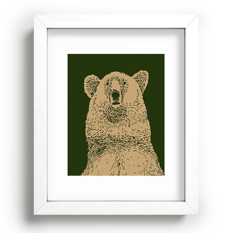 Andrew Henry Kodiak Bear Recessed Framing Rectangle