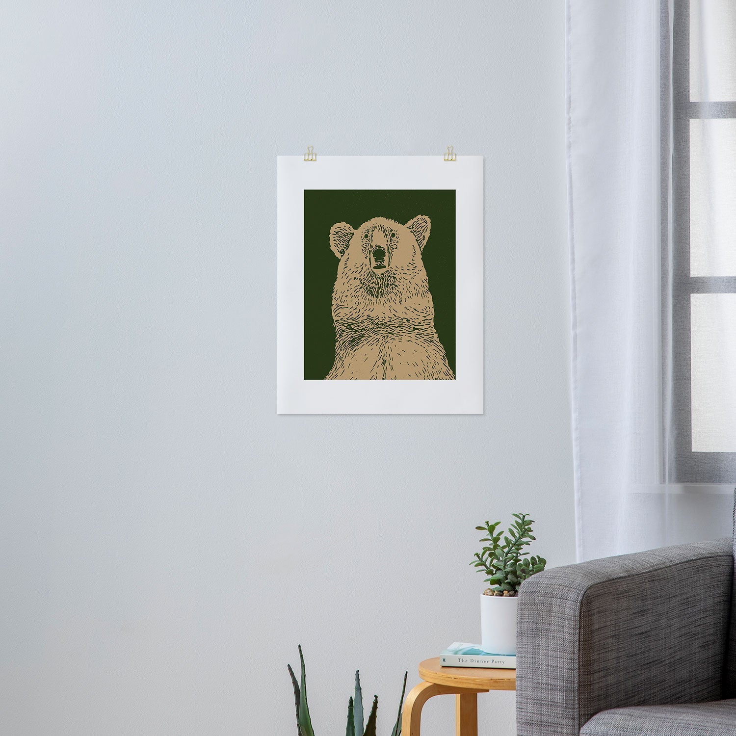 Andrew Henry Kodiak Bear Art Print