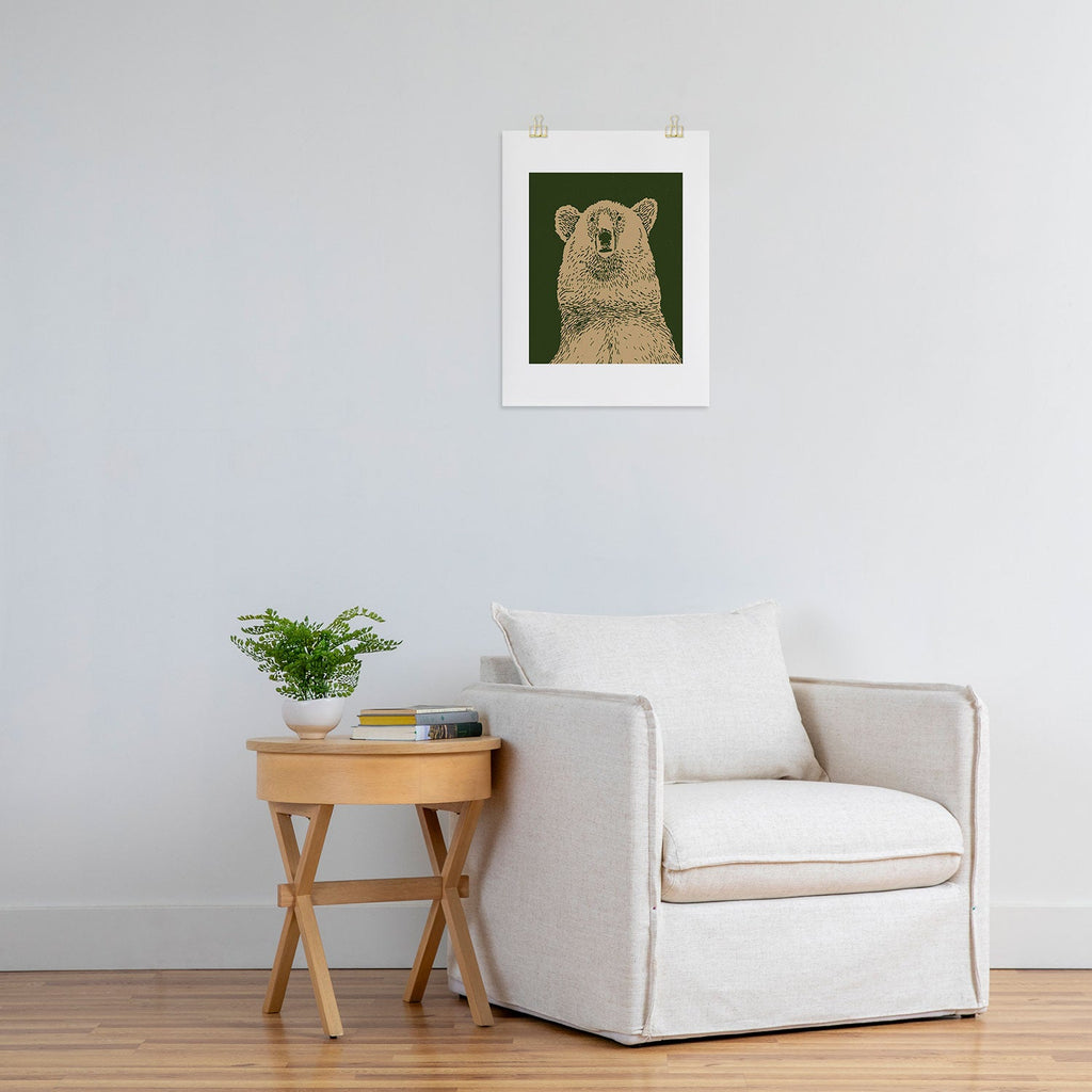 Andrew Henry Kodiak Bear Art Print