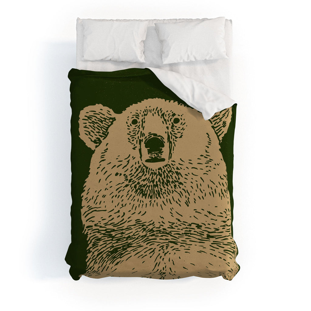 Andrew Henry Kodiak Bear Duvet Cover