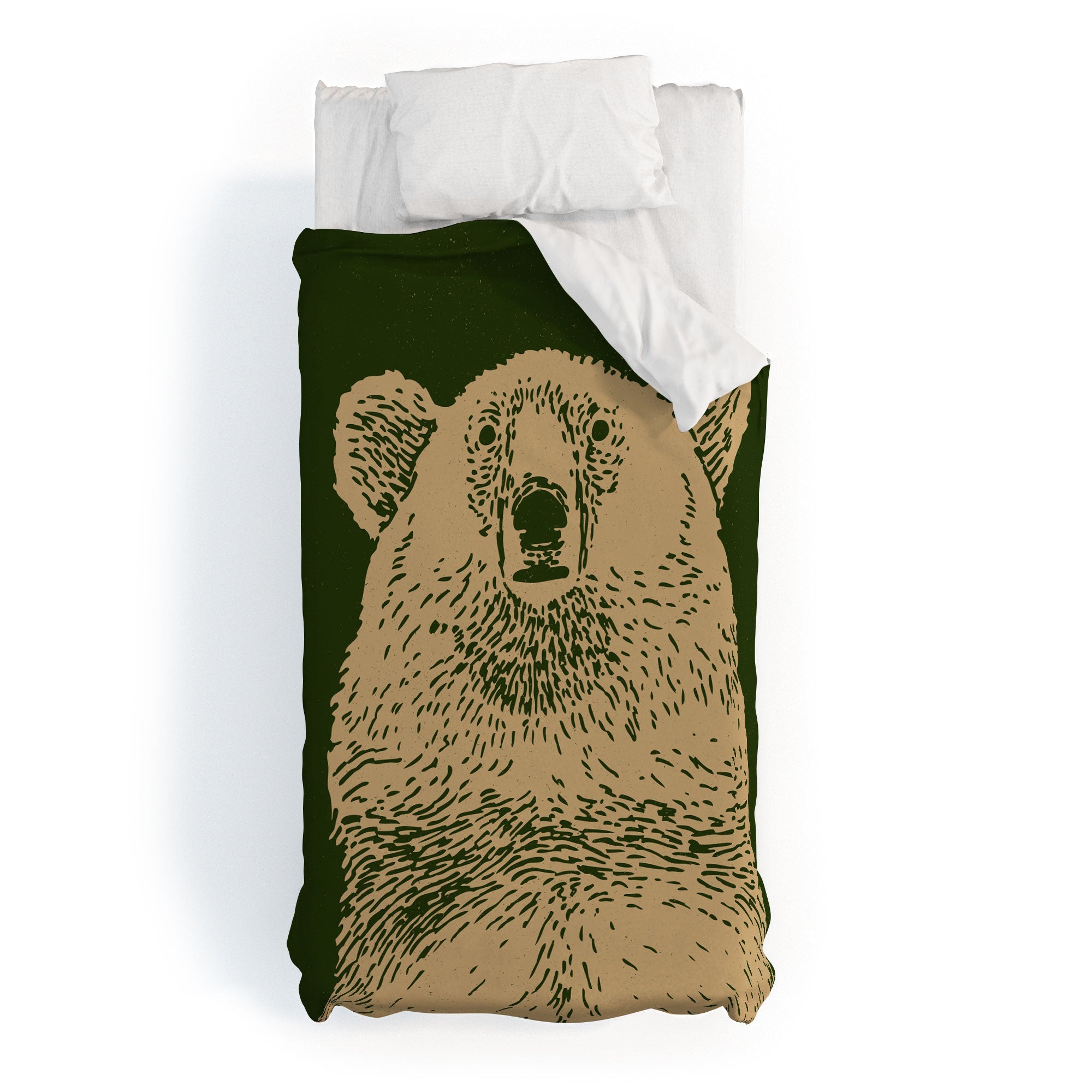 Andrew Henry Kodiak Bear Duvet Cover