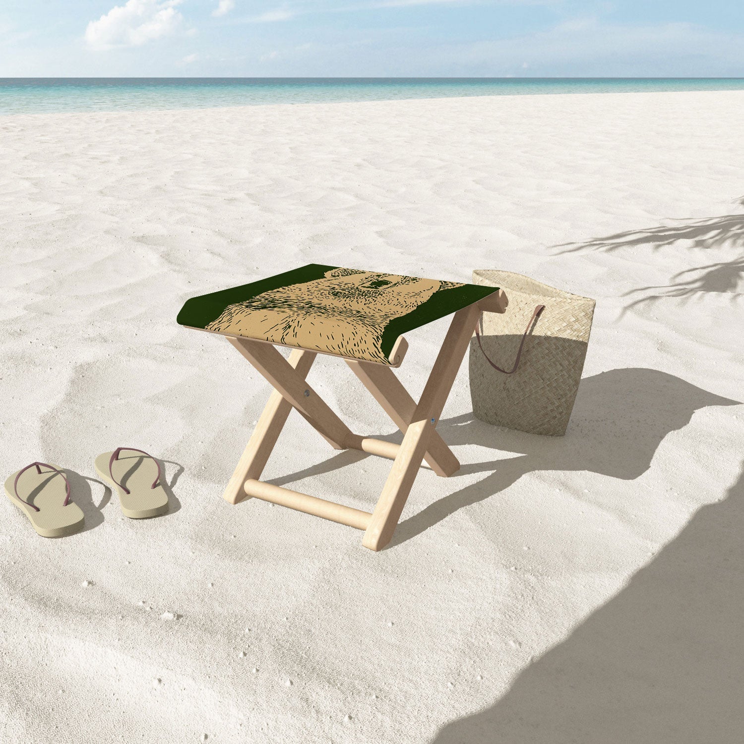 Andrew Henry Kodiak Bear Folding Stool
