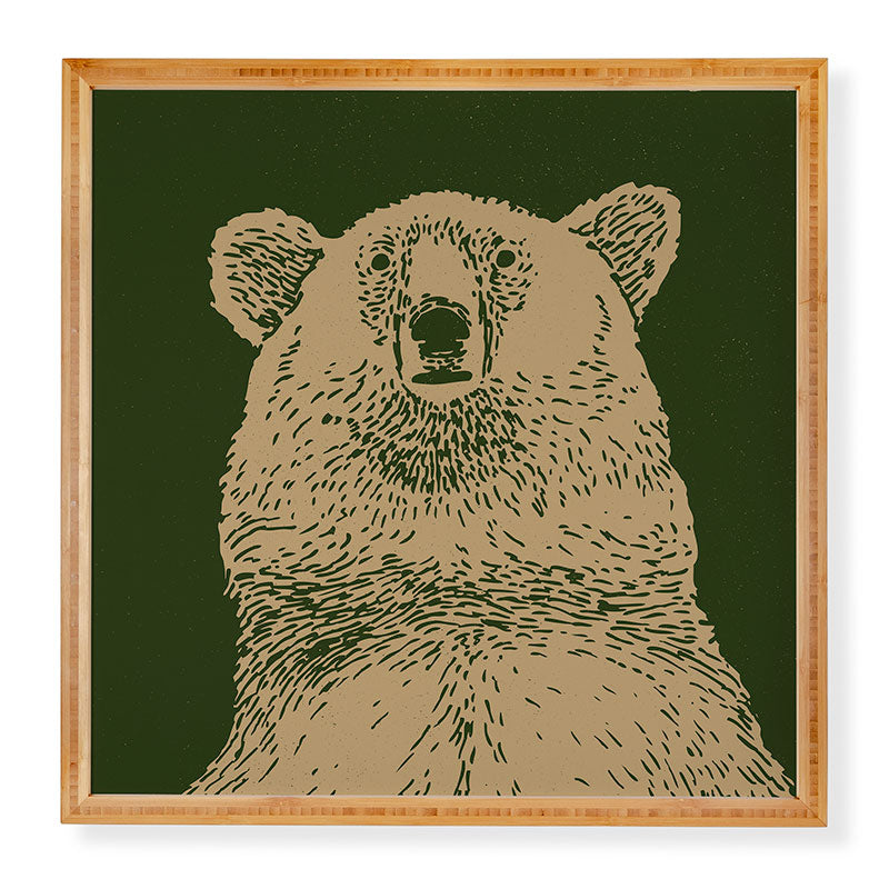 Andrew Henry Kodiak Bear Framed Wall Art