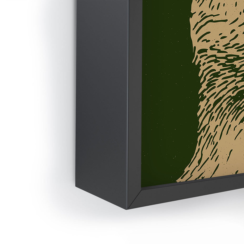 Andrew Henry Kodiak Bear Framed Mini Art Print