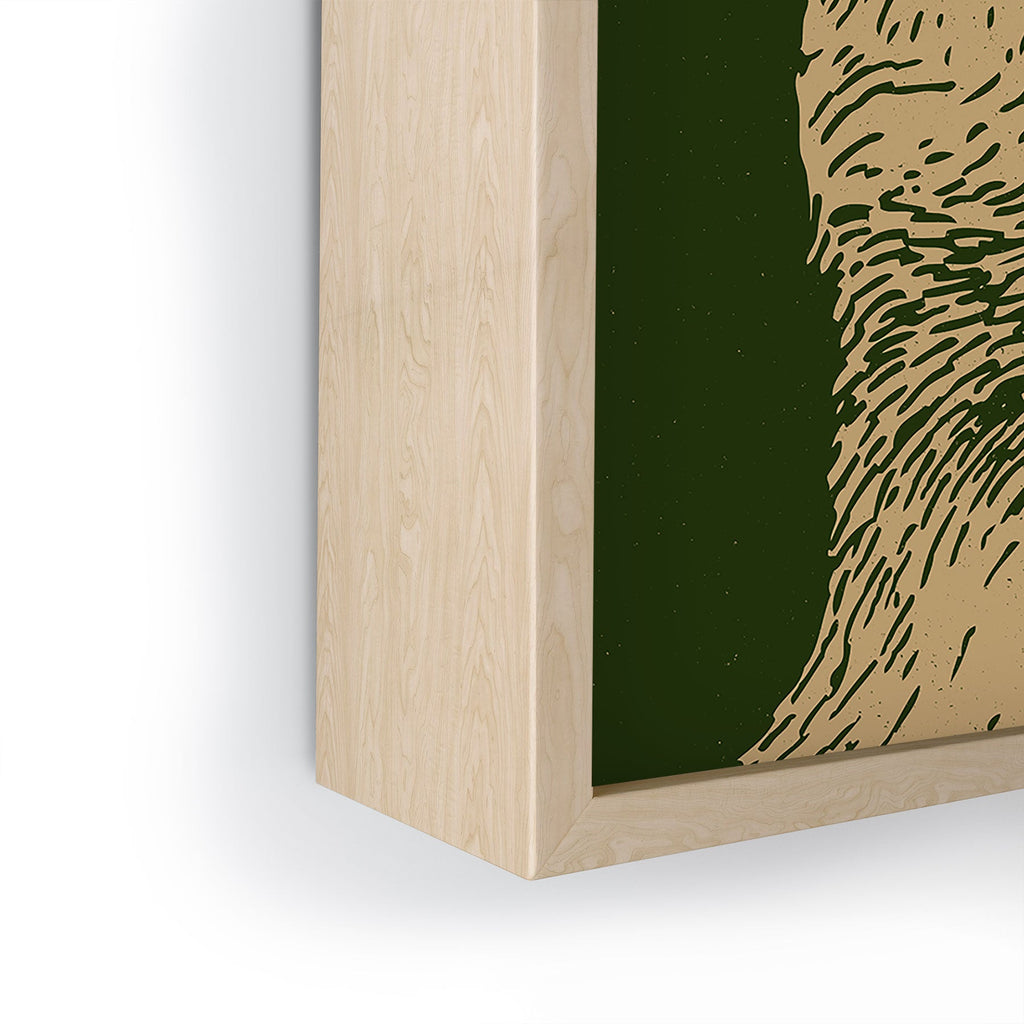 Andrew Henry Kodiak Bear Framed Mini Art Print