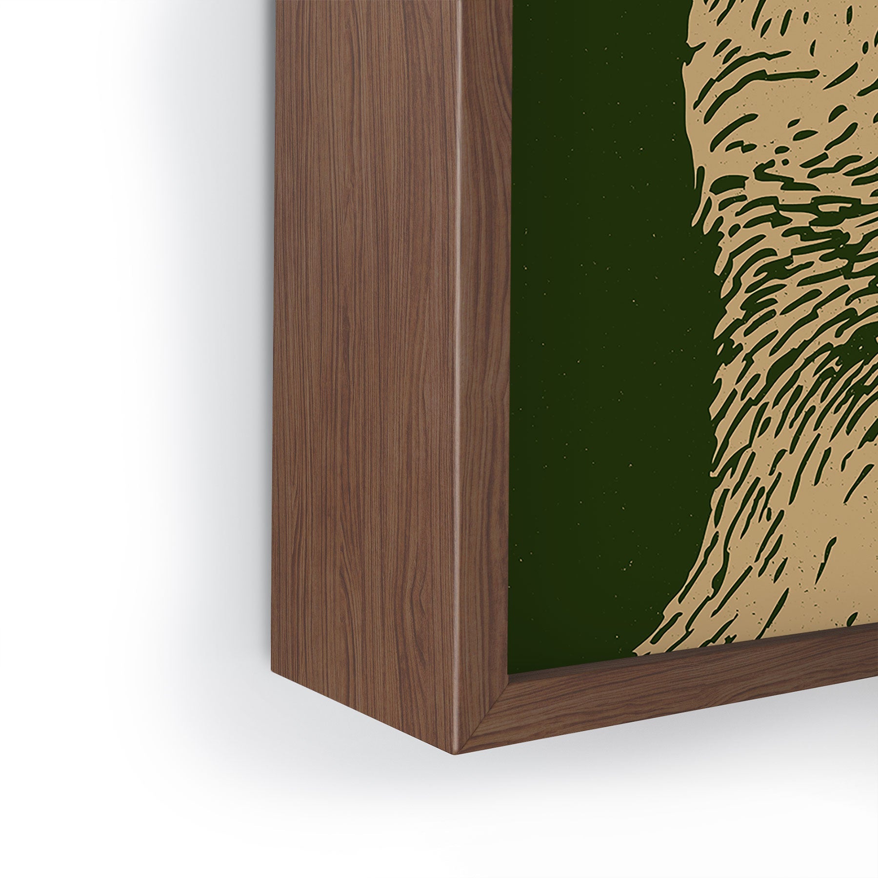 Andrew Henry Kodiak Bear Framed Mini Art Print