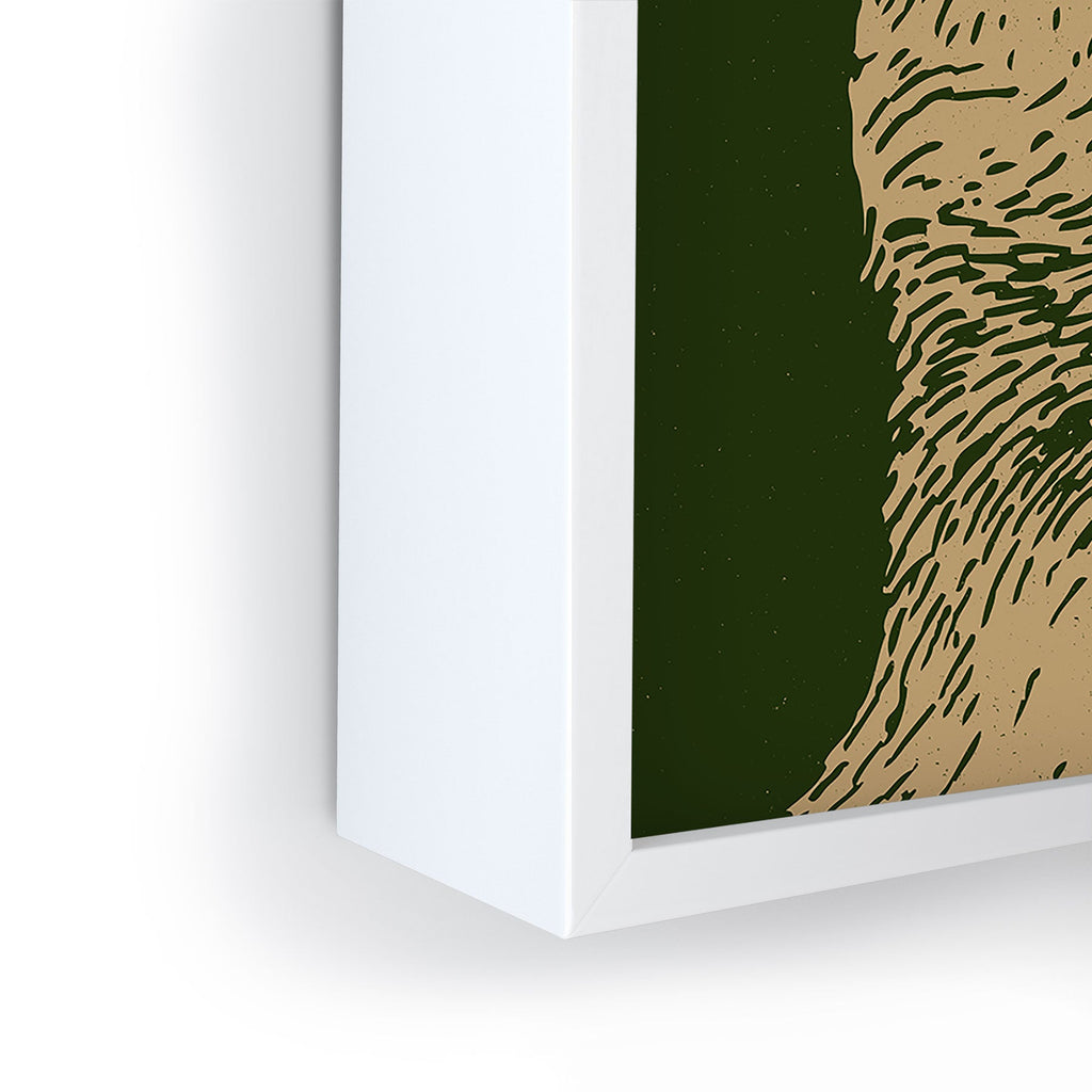 Andrew Henry Kodiak Bear Framed Mini Art Print
