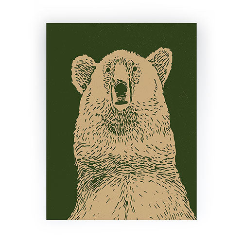 Andrew Henry Kodiak Bear Mini Art Print