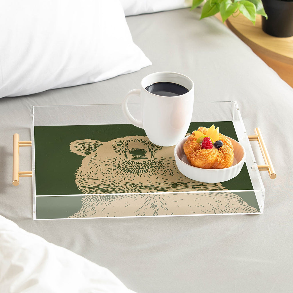 Andrew Henry Kodiak Bear Acrylic Tray
