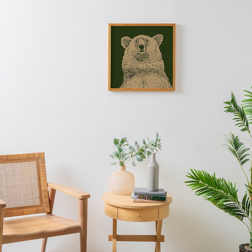 Andrew Henry Kodiak Bear Framed Wall Art