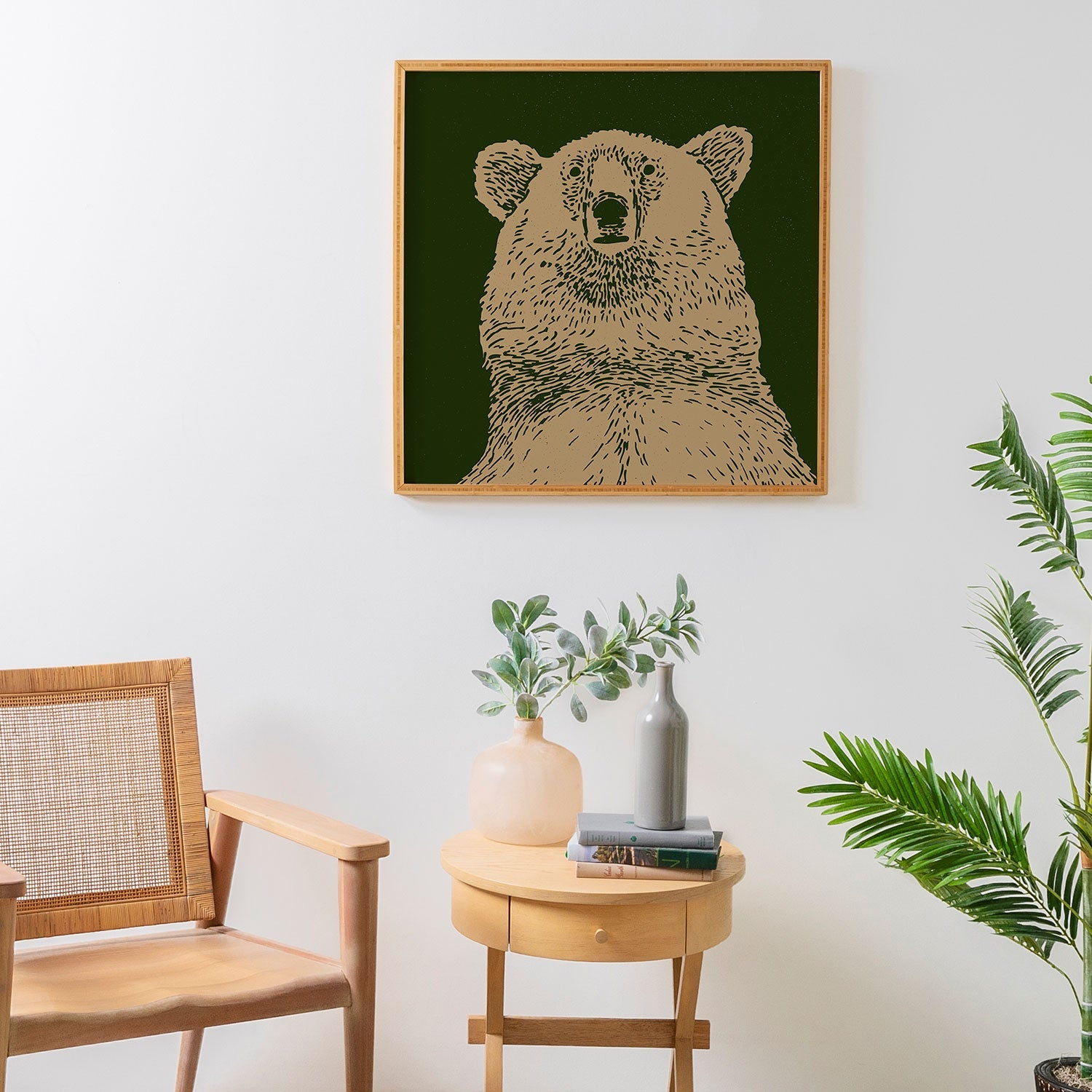 Andrew Henry Kodiak Bear Framed Wall Art