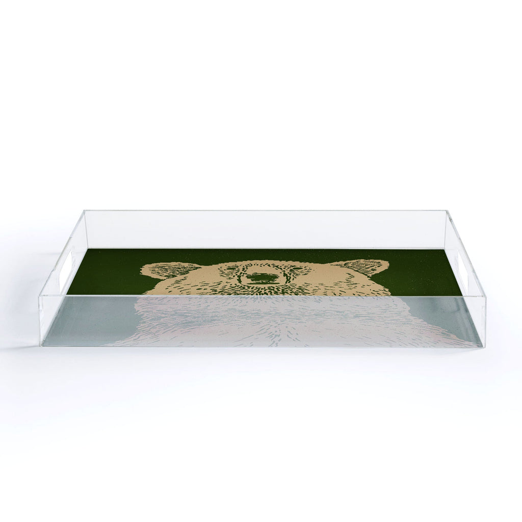 Andrew Henry Kodiak Bear Acrylic Tray