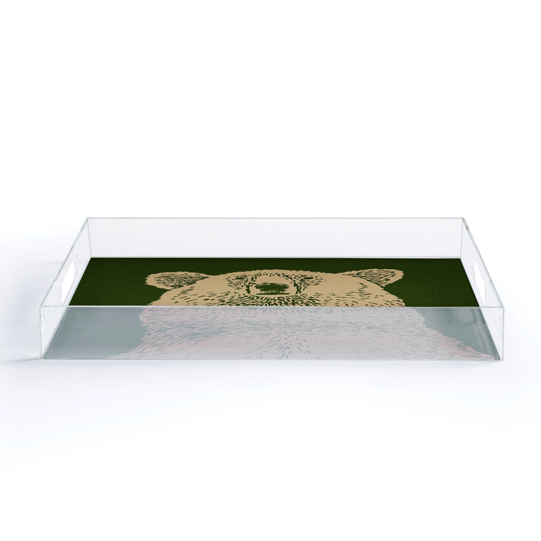 Andrew Henry Kodiak Bear Acrylic Tray