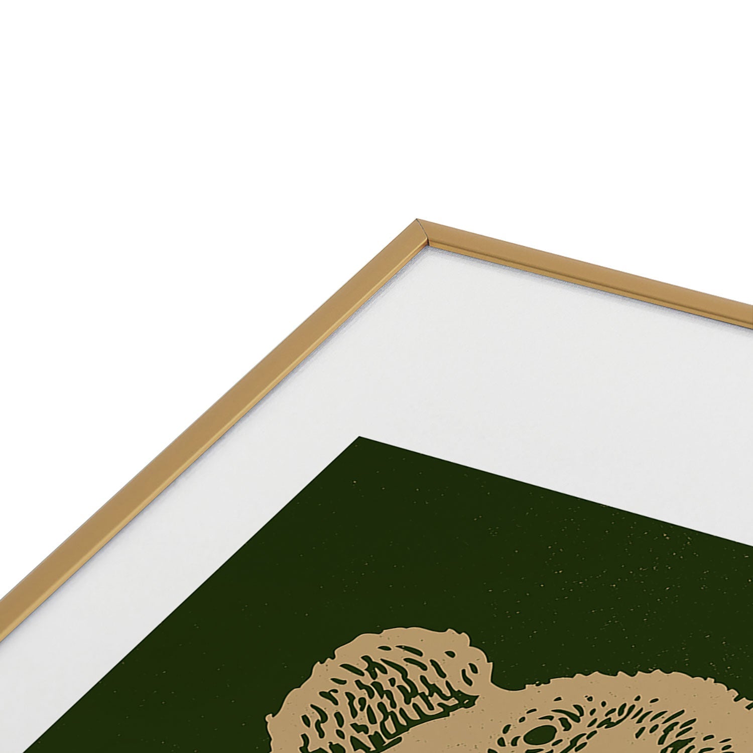 Andrew Henry Kodiak Bear Metal Framed Art Print