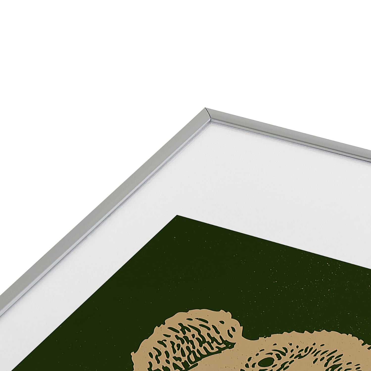 Andrew Henry Kodiak Bear Metal Framed Art Print