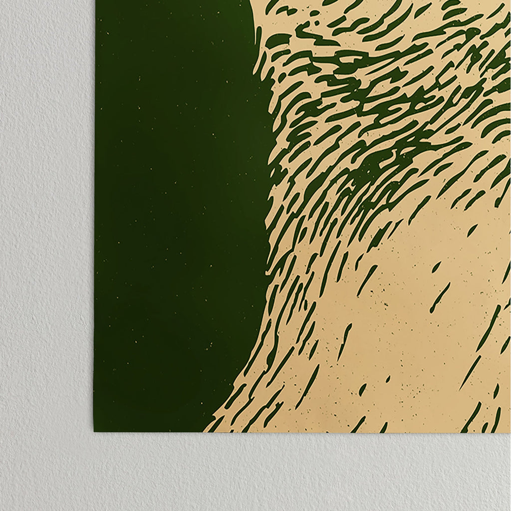 Andrew Henry Kodiak Bear Poster