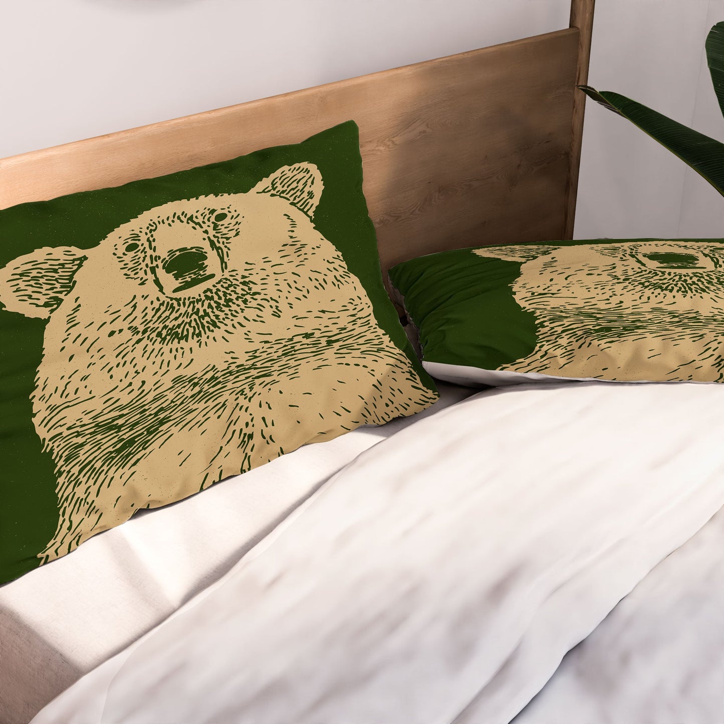 Andrew Henry Kodiak Bear Pillow Shams