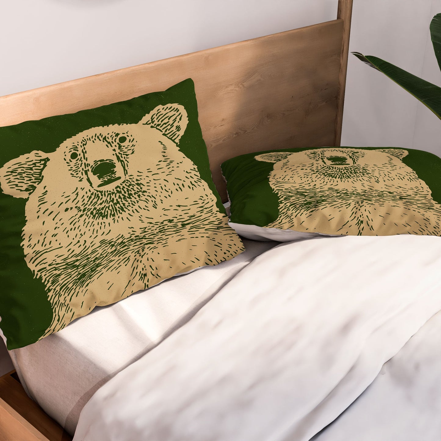 Andrew Henry Kodiak Bear Pillow Shams
