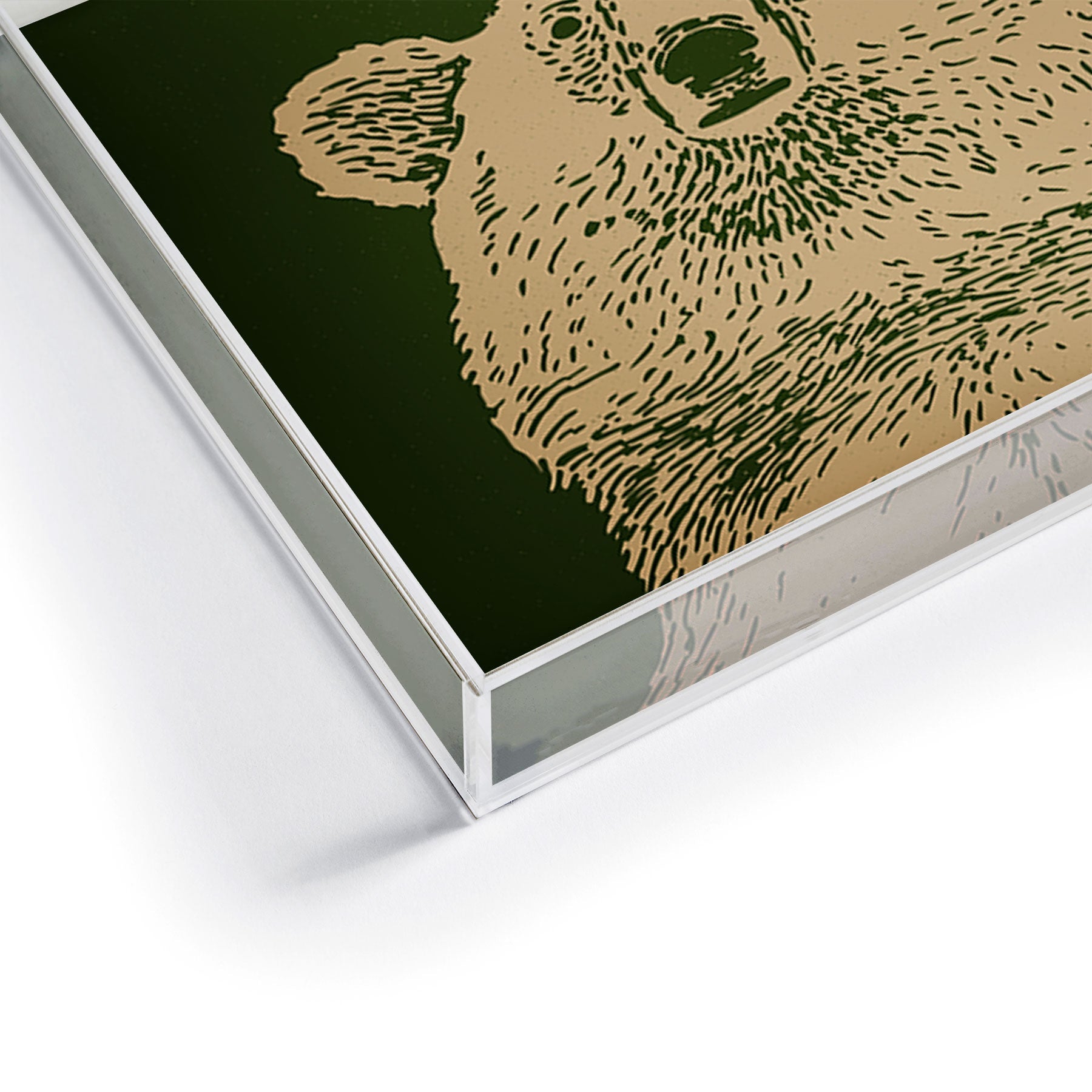 Andrew Henry Kodiak Bear Acrylic Tray