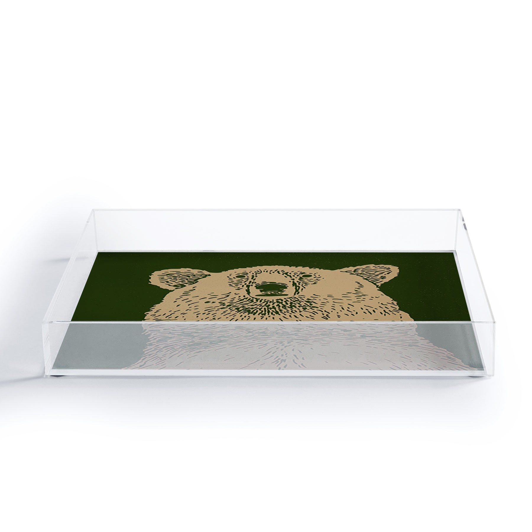 Andrew Henry Kodiak Bear Acrylic Tray