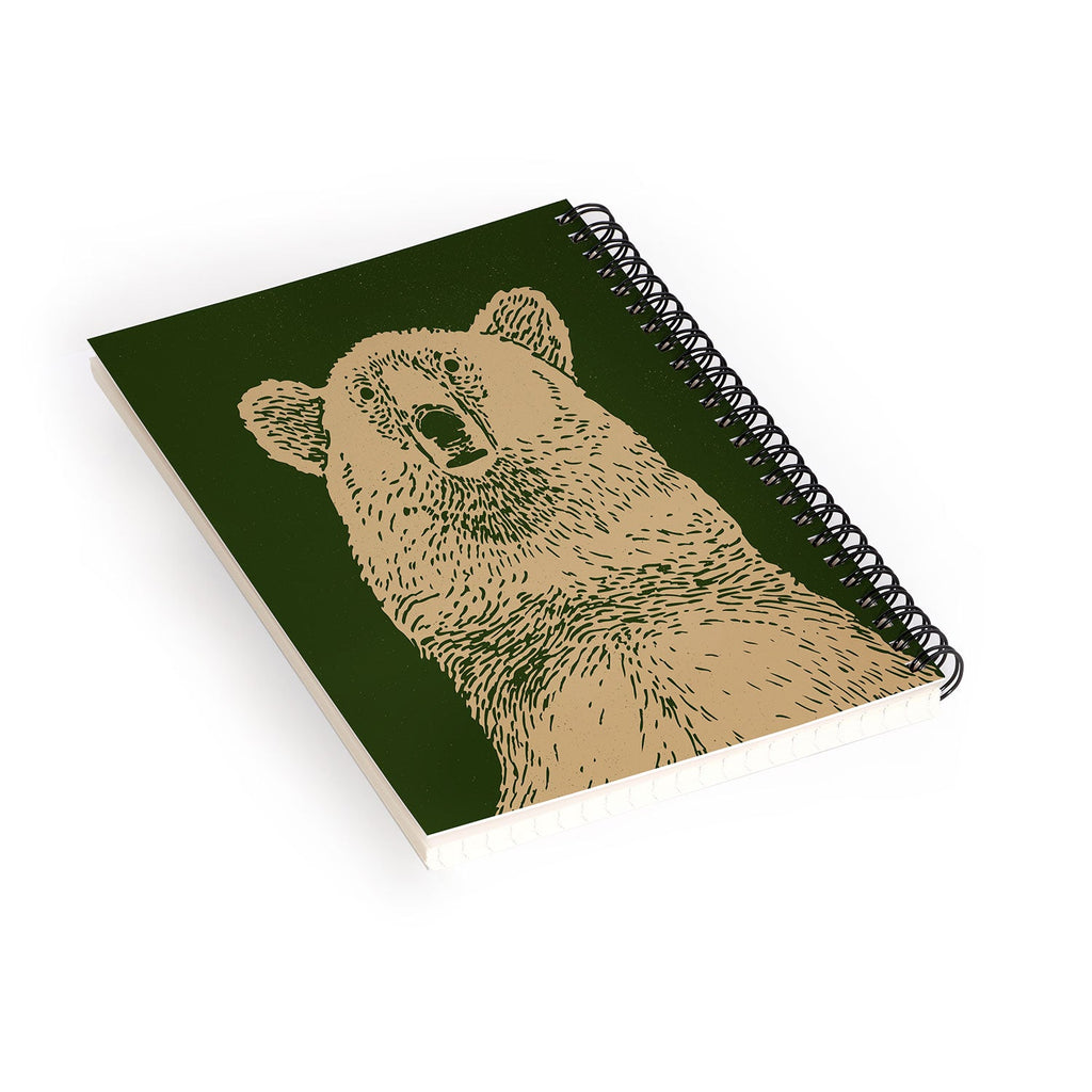 Andrew Henry Kodiak Bear Spiral Notebook