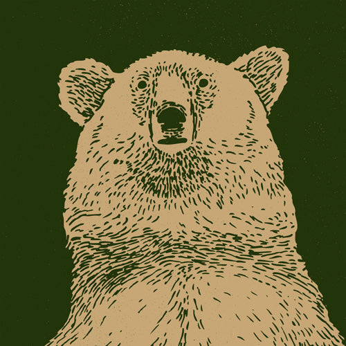 Andrew Henry Kodiak Bear Shower Curtain