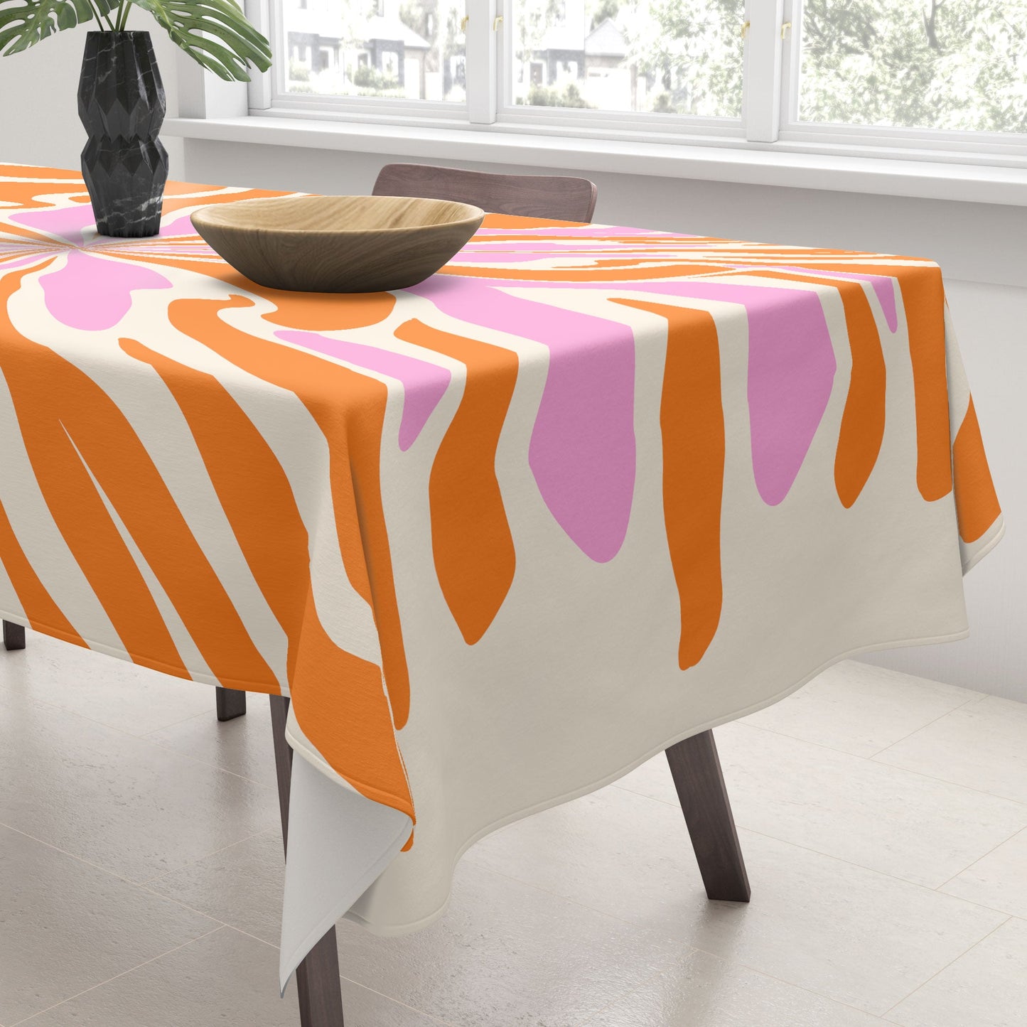 Angela Minca Abstract Symmetry Petals 2 Tablecloth