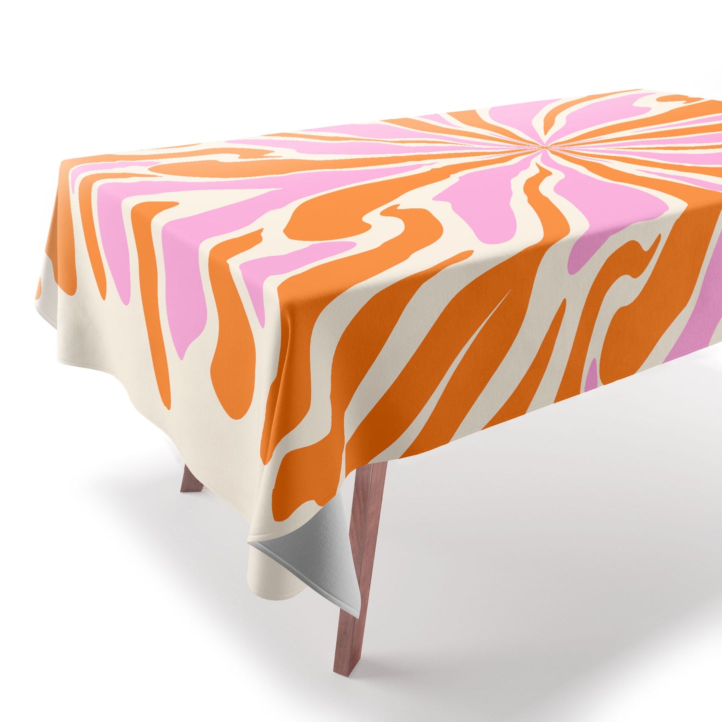 Angela Minca Abstract Symmetry Petals 2 Tablecloth