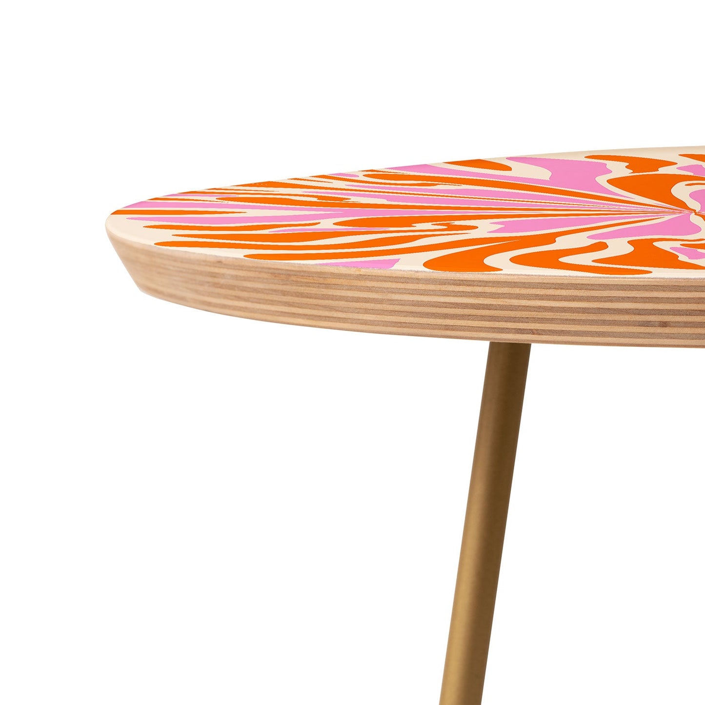 Angela Minca Abstract Symmetry Petals 2 Round Side Table