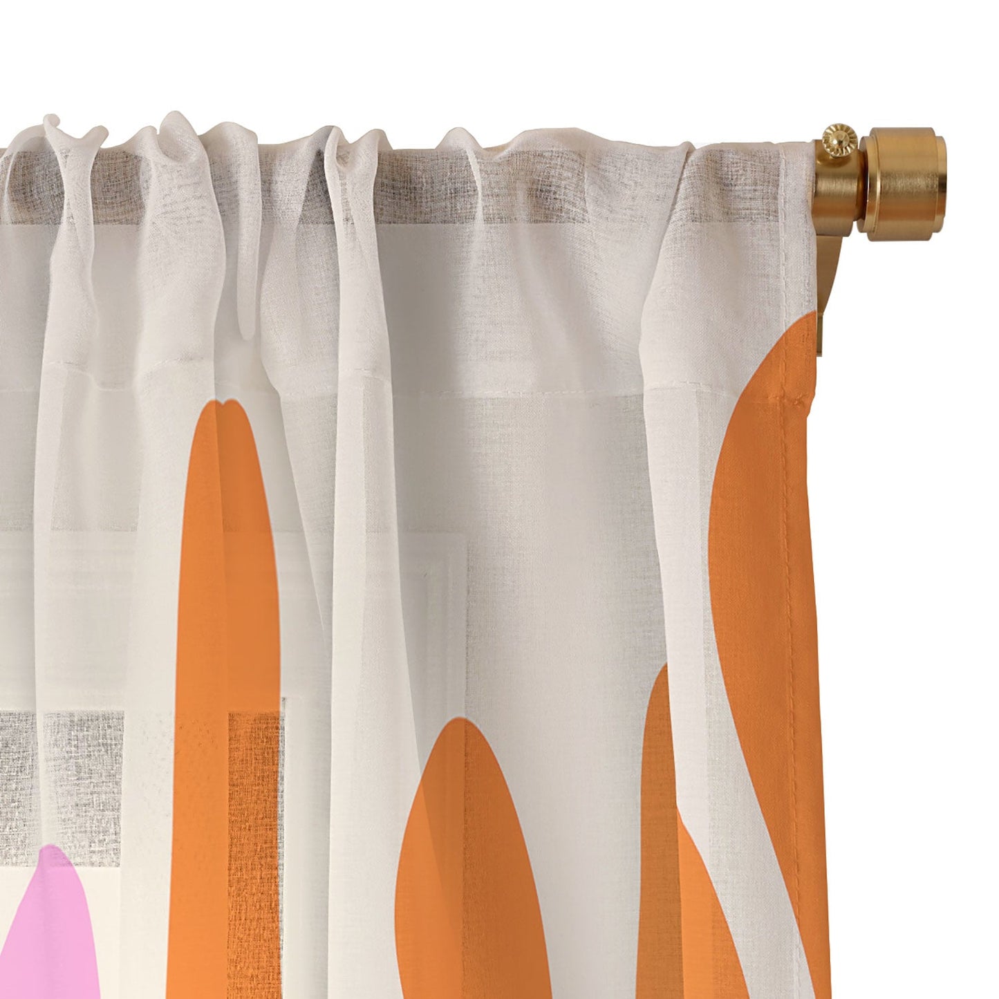 Angela Minca Abstract Symmetry Petals 2 Sheer Non Repeat