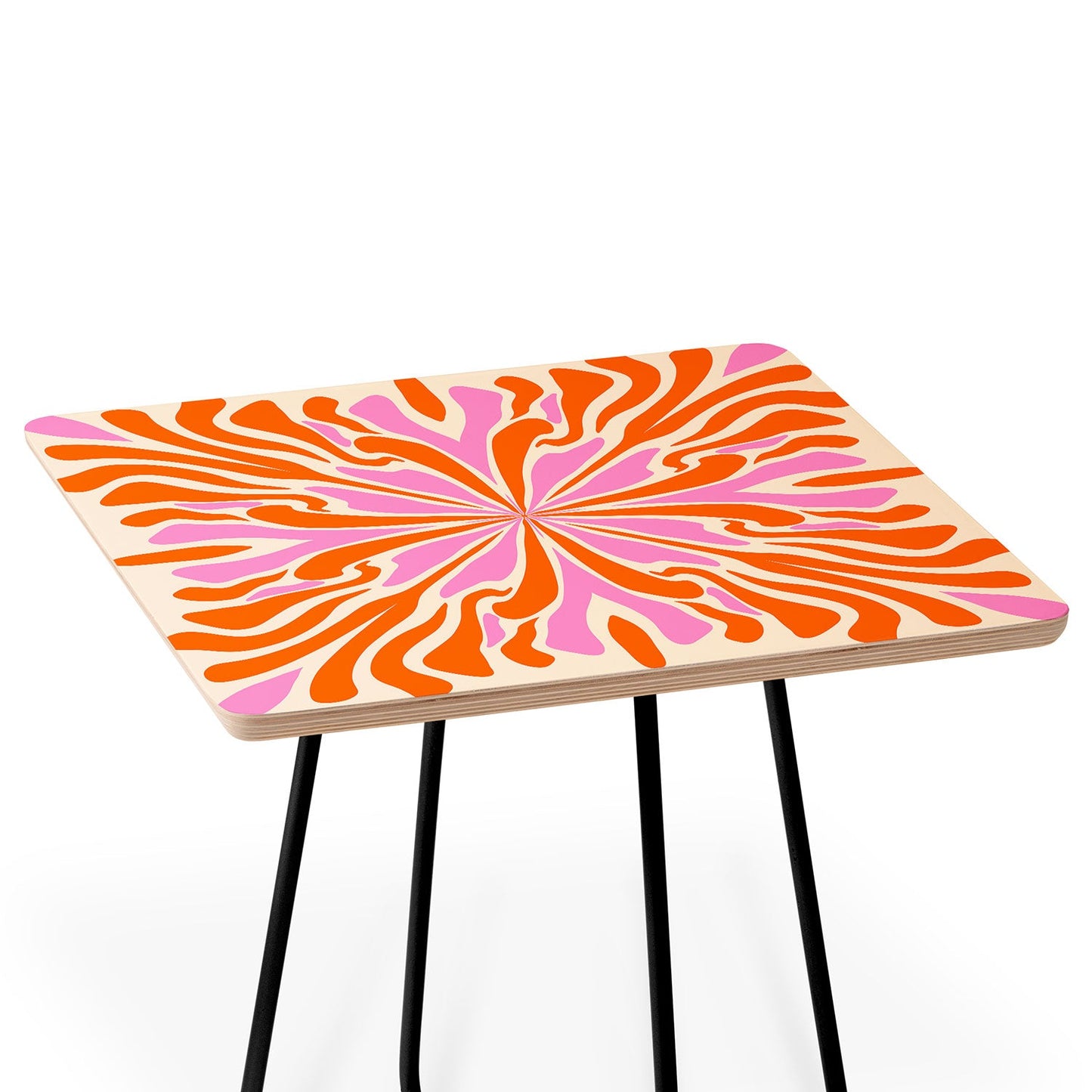 Angela Minca Abstract Symmetry Petals 2 Side Table