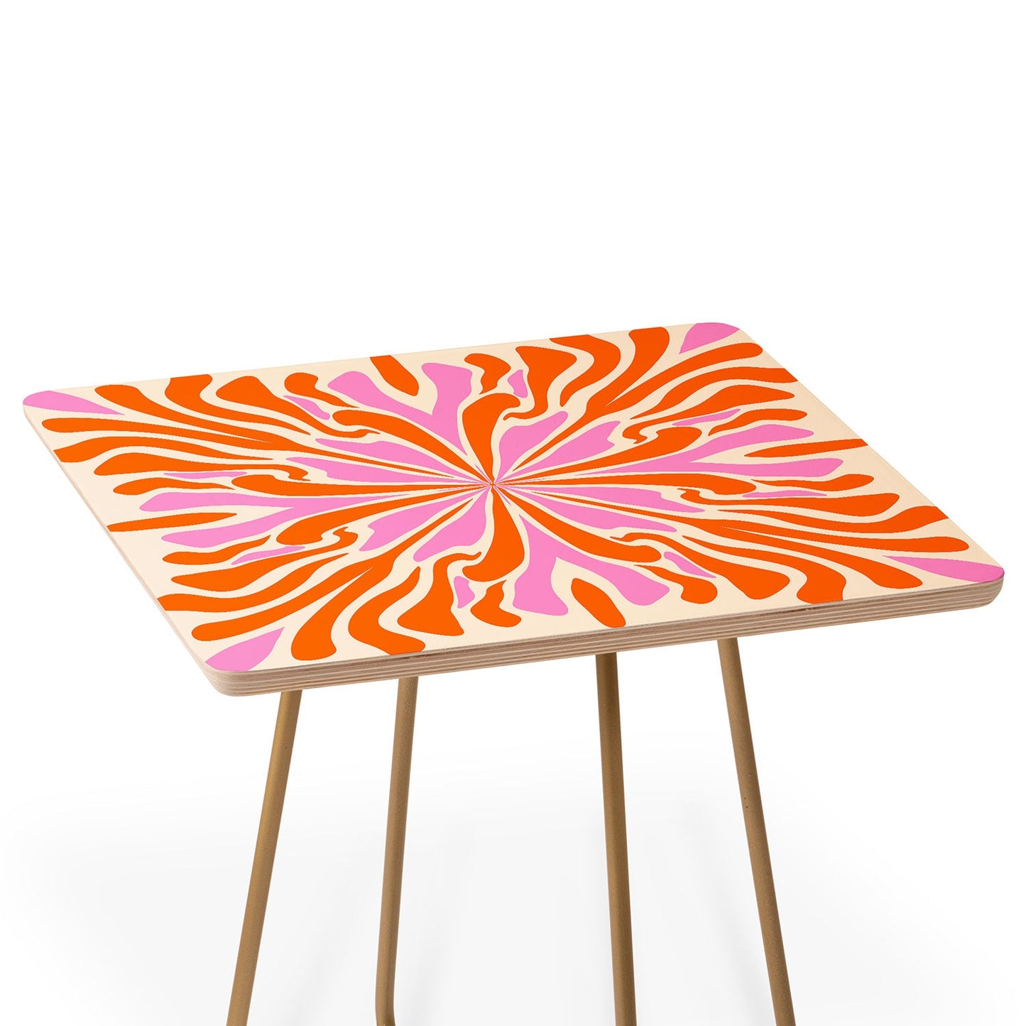 Angela Minca Abstract Symmetry Petals 2 Side Table